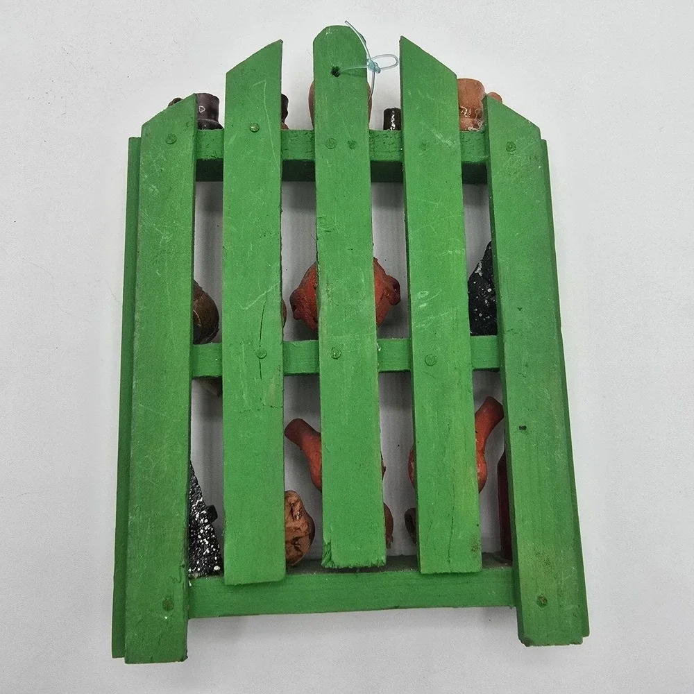 Mexican Kitchen Trastero Wall Hanging Shelf With Miniature Pots Vtg Folk Art